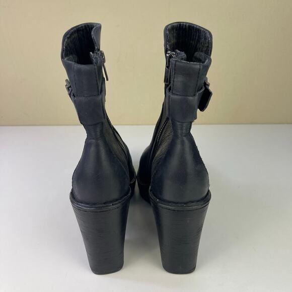 Born Women's Hailey Chunky Platform Leather Boots Size 9.5M Retro Y2K Square Toe - Picture 6 of 11